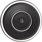 Amazon Basics Fluted Ceramic Round Planter, 10-inch, Black