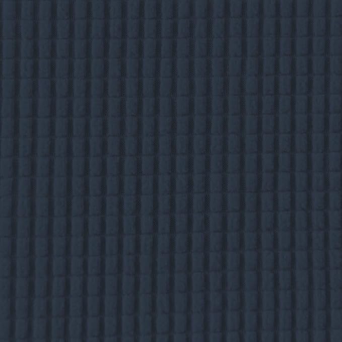 Easy-Going 6 Pieces Recliner Loveseat Stretch Sofa Slipcover Sofa Cover Furniture Protector Couch Soft with Elastic Bottom Kids, Spandex Jacquard Fabric Small Checks Dark Blue