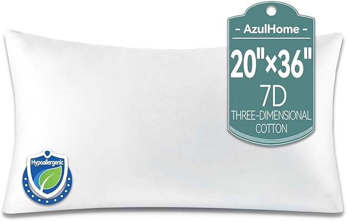 20x36 King Size Pillows for Sleeping, Soft and Fluffy Bed Pillows with Down Alternative Filling for Side and Back Sleepers,Hotel Collection Large Rectangle Sham,Decorative Pillow Form