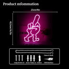 Finger Neon Sign Led Neon Lights Neon Signs for Wall Decor Light Up Sign for Birthday Party Club Gift