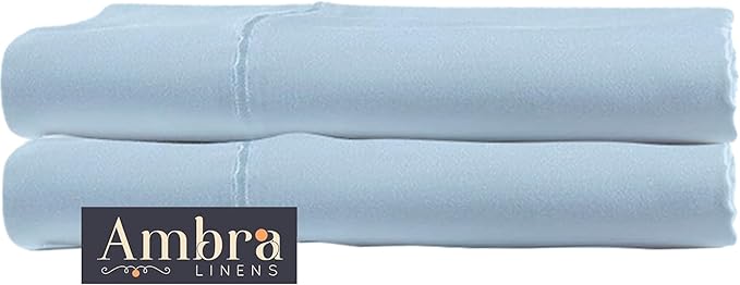 Ultra Soft Pillow Protectors 400TC Set of 2 Breathable Pillow Covers 100% Protection Against Stains, Dust & Dirt - Machine Washable