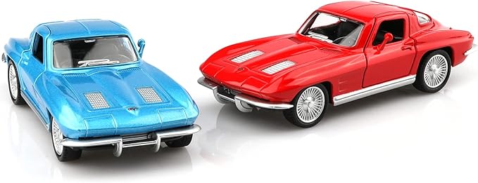 1/36 Scale 1963 Chevy Corvette Diecast Cars Models,Pull Back Vehicles Toy Cars,Cars Gifts for Boys Girls