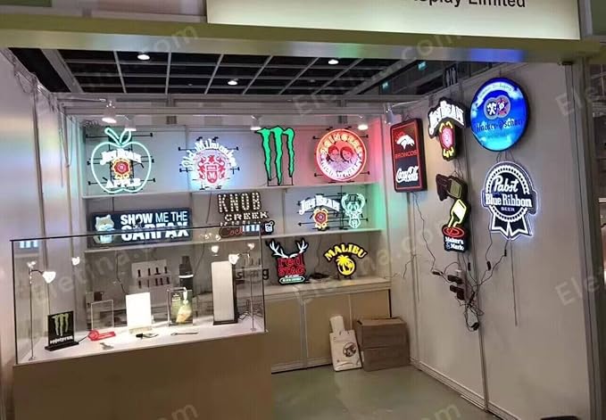 Neon Signs for Wall Decor MeiLi 20x24inch Lite Palm Tree Sign Light With Dimmer Man Cave Bar Pub Beer Gift Lamp Neon Glass Tubing