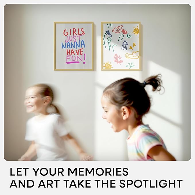 Homeforia 8x10 Picture Frame Gold, High End Metal 8 x 10 Photo Frames with Mat 5 by 7 Art, 10x8 Poster Frame Matted to 5x7 inch Print, 8by10 Wall or Tabletop Frames, Tempered Glass, Wall Kit, Set of 1