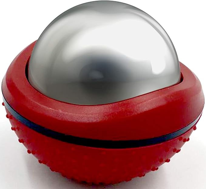 Cryosphere Massage Ball Hot Cold Roller Ball - Fast Muscle Pain Relief - Stainless Steel Balls for Heat or Ice Therapy - Feet Pain - Plantar Fasciitis- Back Ache - Foot Massager - 60 mm Ice Roller