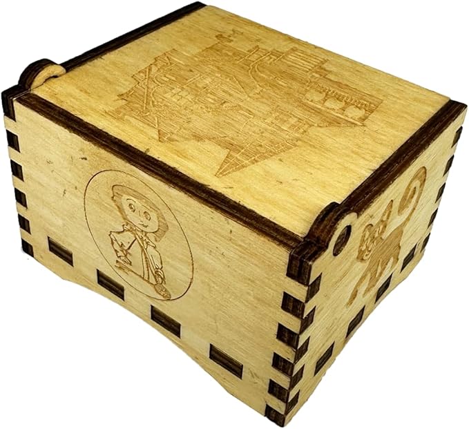 Youtang Music Box Engraved Wooden Gifts Mini Musical Box Play Dreaming for Birthday/Anniversary/Valentine's Day/Christmas (Wind up, Brown)