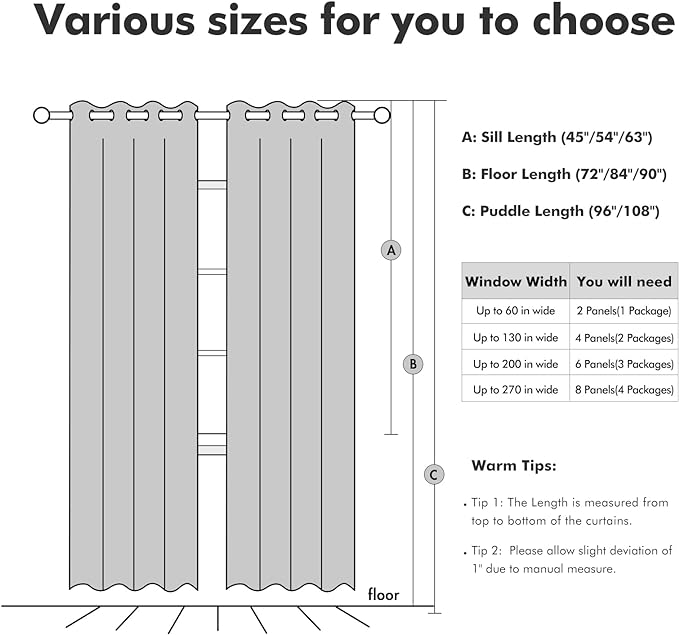 MIULEE Linen Curtains for Bedroom 100% Blackout Thermal Insulated Glacier Gray Grommet Room Darkening Curtains & Drapes for Living Room Nursery 52 x 90 Inch (2 Panels)