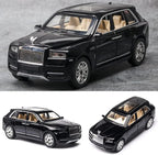 EROCK 1/24 Rolls-Royce Cullinan Model Car, Alloy Die Casting Collectible Pull Back Toy Car with Sound and Light for Kids Boy Girl Birthday Gift