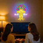 Personalized Bestie Tree Neon Sign, Custom UV Printed Best Friend Decor Led Light, Soulmate Wall Art Lights Signs, Decorative Gifts For Close Friends, Buddy, Partner, Bedroom