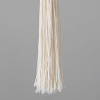 Macrame Wall Hanging Boho Decor Yarn Wall Art Small Sphericity Cotton Textile Tassel Hanging Fiber Art for Living Room Bedroom 27'' L x 2.3'' W