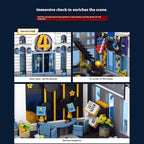 Skyscrapers Modular Building Blocks,Four Heroes Building Architecture Set -Collectible Display Toy with Adults, Sci-Fi MOC Construction Toy (6135pcs)