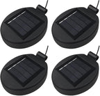 Solar Lantern Top LED Panel Lantern Lid Lights Replacement Part for Outdoor Flower DIY Solar Flower Lights Garden Patio Decor (4PCS)