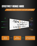 Bless the Food Before Us Wall Decor: Farmhouse Rustic Kitchen Signs Wall Decor Framed Hanging Wall Plaques 12" x 40",Inspirational Quotes The Family Beside Us Signs