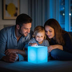 Mr.Go Rechargeable LED Color-Changing Light Cube 8", Dimmable Soothing Mood Lamp with Remote, 16 RGB Colors 4 Modes, Waterproof Cube Lights for Home Patio Party Accent Ambient Decorative Lighting