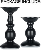 Retro Iron Candle Holder Cylindrical Candle Holder Table Candle Holder for Wedding, Festival and Birthday Candlelight Dinner Decorative Light Home Décor Ornament Wedding Table Ornament (2Pcs)