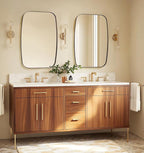 ANDY STAR Oval Mirrors for Bathroom, 20x30 Bronze Bathroom Vanity Mirror with Metal Frame, Oil Bronze Oblong Mirror for Over Sink, Modern Anti Rust Wall Mounted