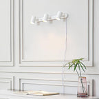 Globe Electric 60024 22" 3-Light Plug-in Track Lighting, Matte White, 15 Foot Cord, in-Line On/Off Rocker Switch, Kitchen, Bathroom, Home Essentials, Ceiling Light, Dorm, Dining Room, Hallway