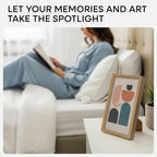 Homeforia 8x12 Picture Frame Wood, High End Natural Oak 8 x 12 Light Wooden Frames with Mat 6 by 8 inch Photo, 8by12 Frame Matted to 6x8 Art, Wall or Tabletop Frame, Tempered Glass, Wall Kit, Set of 1