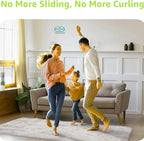 12 Pcs Rug Tape, Non-Slip Rug End Grippers Double-Sided Carpet Corner Tape, Gripper Pads, Non-Slip Carpet Stickers for Hardwood Floors and Tiles