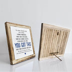 nspirational Wood Sign, Wooden Plaques Table Decor, Office Desk Sign, Farmhouse Home Decorate, Affirmation Signs Decorate Gift, Encouragement Gift, In Case No Nobody Told You Today Signs