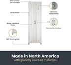 SystemBuild Evolution Kendall 24" Utility Storage Cabinet - White