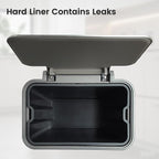 50 Liter / 13 Gallon Trash Can, Fingerprint Proof Stainless Steel Kitchen Trash Can with Removable Inner Bucket, Step Trash Bin for Home Offices and Public Areas