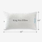 MARTHA STEWART Heirloom Jacquard 2 Piece Bed Pillow Set, 385 TC, Down-Alternative, King