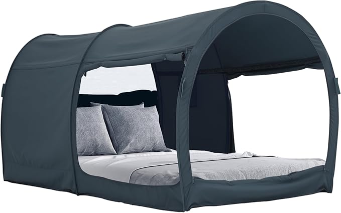 LEEDOR Bed Tent Dream Tents Bed Canopy Shelter Cabin Indoor Privacy Warm Breathable Pop Up Twin/Full/Queen for Kids and Adult Patent Pending(Mattress Not Included)