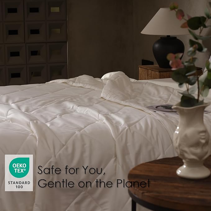 EP Mode Light Weight Wool Comforter for Summer, Purely Natural Duvet Insert, 100% Australian Wool Filling (150GSM, Size Queen)