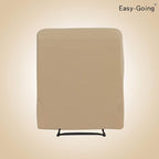 Easy-Going Recliner Stretch Sofa Slipcover Sofa Cover 4-Pieces Furniture Protector Couch Soft with Elastic Bottom,Polyester Spandex Jacquard Fabric Small Checks(Recliner,Sand)