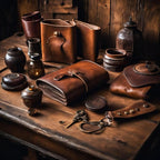 1OAK Scented Candles for Men (Vintage Leather) - Leather Candle- Masculine Decor - Long Burning Premium - Soy Wax (7oz.)