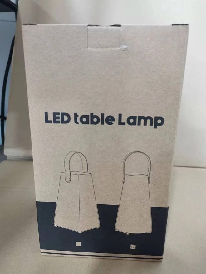 Portable Outdoor Table Lamp, Cordless Rechargeable Outdoor Table Lanterns RGB LED Lights with Remote, IP44 Water-Resistant Battery Operated Hanging Lamp for Patio Garden Camping Dining Room