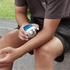 Cryosphere Cold Massage Roller Ball - 2.8 Inches Cryosphere Cold Roller for 6 Hour Cold Massage, Detachable Rolling Ball, Ice Roller Cryoball for Deep Tissue Massage, White and Blue