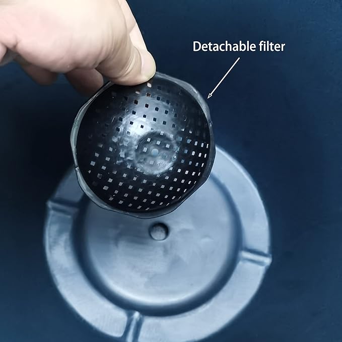 FixtureDisplays® Garden Plastic Round 11.8" Diameter 12" Tall Planter Resin Glazed Faux Ceramic Flower Pots Drainage Hole with Saucer Decorative Pot 15580-NF