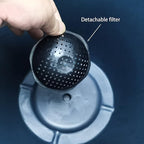 FixtureDisplays® Garden Plastic Round 11.8" Diameter 12" Tall Planter Resin Glazed Faux Ceramic Flower Pots Drainage Hole with Saucer Decorative Pot 15580-NF