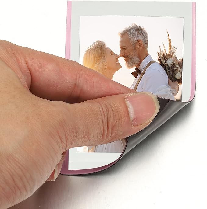 PATIKIL 2x3 Fridge Magnetic Frame, 5Pcs Mini Picture Frames Photo Frame Instant Film Small Picture Holder for Fujifilm Refrigerator, Blue