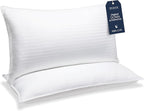 Beckham Hotel Collection Bed Pillows King Size Set of 2 - Down Alternative Pillow for Back, Stomach or Side Sleepers