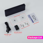 LED Digital Wall Clock with Large Display, Big Digits, Auto-Dimming, 12/24Hr Format, Modern Electric Small Silent Wall Clock for Living Room, Bedroom, Classroom, Farmhouse, Kitchen, Office - White