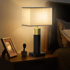 Touch Table Lamp for Bedroom 3 Way Dimmable 22''Bedside Lamp with USB A+C Nightstand Lamp for Living Room Office and Hotel Bulb Included