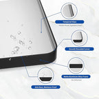 WEER Black Bathroom Mirror for Wall 40X30 Inch, Rectangular Black Metal Framed Vanity Mirror, Farmhouse Bathroom Mirror with Tempered Glass, Rounded Corner, Anti-Rust (Horizontal/Vertical)