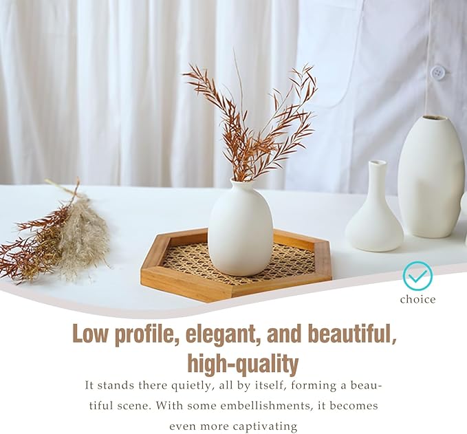 White vase Set of 12 – Ceramic Mini Vases for Pampas Grass, Wedding Centerpieces, Shelf & Table Decor, DIY Crafting, and Home Office Styling,Ceramic vases for Painting