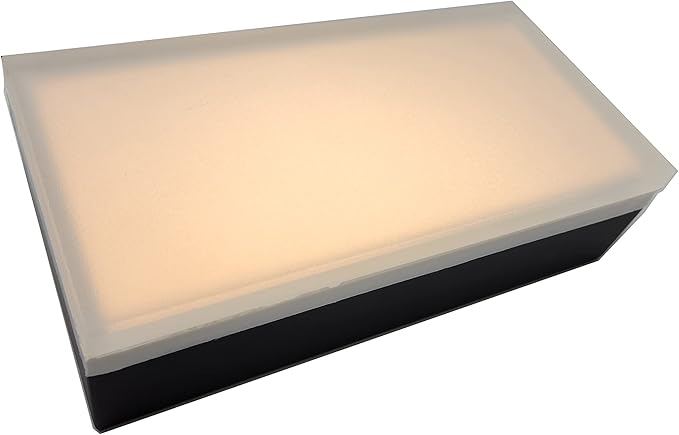 LUMENGY Paver Light 4×8 Inch (3.93 inch X 7.87 inch), 2700K Brick Lighting for Pavers, Driveway, Pathway Patio, & Garden, 12V Waterproof IP67, Drive-Over Rated