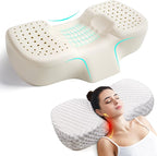 Cervical Pillow for Pain Relief Sleeping, Adjustable Ergonomic Contour Memory Foam Neck Pillow for Sleeping, Orthopedic Neck Support Pillow Bed Pillows (Large Size 23.6Lx13Wx(5.1"-5.9") H)