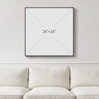 Framed Sage Green Abstract Wall Art, Modern Canvas Prints Artwork for Walls, Square Minimalist Green Abstract Pictures for Living Room, Hallway, Dining Room, Bedroom, Home Office Wall Decor 24x24 In