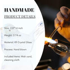 Crystal Glass Bird Figurines Multicolor Glass Bird Decoration Paperweight Hand Blown Glass Art Animal Collectible Figurines Gift for Women