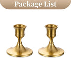 Sziqiqi Gold Candlestick Candle Holders - Decorative Candle Holders for Candlesticks Taper Candles Set of 2 for Dinning Table Fireplace Mantel Home Coffee Decorations