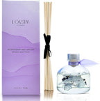LOVSPA Reed Diffuser Set, Calm Spanish Blue Lavender Scented Oil Diffuser with Sticks, Home Fragrance Accessories for Bathroom Shelf Decor, Aroma Diffusers for Home or Office Desk, USA Made