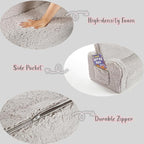 Kids Extra Wide Chairs for Toddler, 2-in-1 Toddler Soft Sherpa Couch Fold Out, Convertible Sofa to Lounger for Girls and Boys, Grey