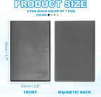 PATIKIL 2x3 Fridge Magnetic Frame, 5Pcs Mini Picture Frames Photo Frame Instant Film Small Picture Holder for Fujifilm Refrigerator, 5 Colors