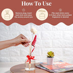 Folkulture Reed Diffusers for Home, 5 oz | Vanilla Scent Diffuser Oil with Sticks for Bathroom Decor Accessories, Living Room, Office, Desk| Natural Essential Oils | Housewarming Gifts | Vanilla